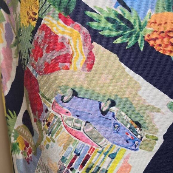 Talbots Vacation Travel Tropical Pleated Multicolor Skirt Size 2 - Picture 12 of 12